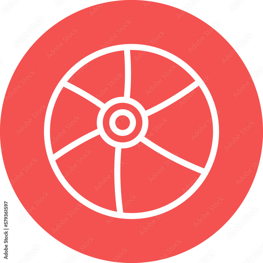 Vector Design Beach Ball Icon Style Vector Design Beach Ball Icon Style