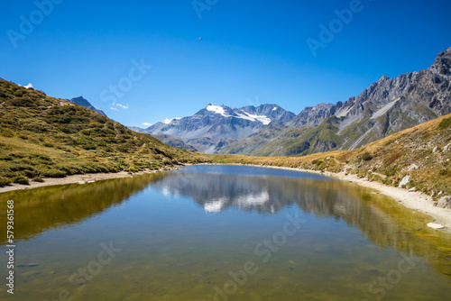 Lake of the nail  Lac du clou  in Pralognan  french alps