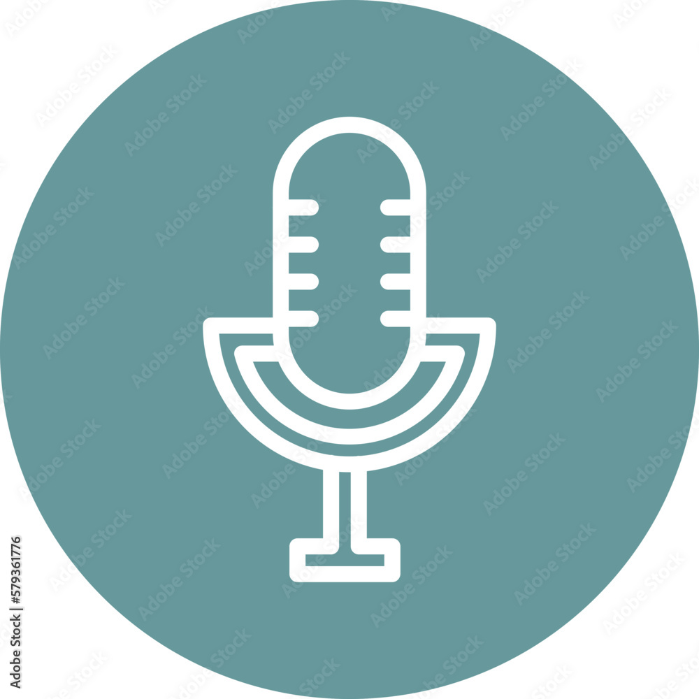 Vector Design Microphone Icon Style Vector Design Microphone Icon Style