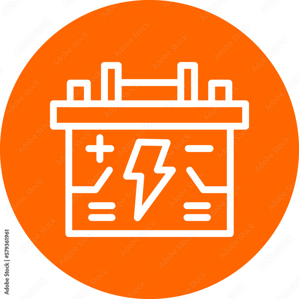 Vector Design Accumulator Icon Style Vector Design Accumulator Icon Style