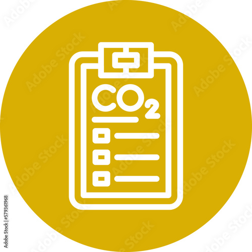 Vector Design Carbon dioxide Report Icon Style