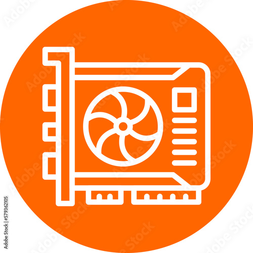 Vector Design Vga Card Icon Style