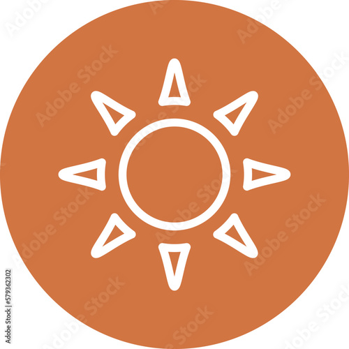 Vector Design Sun Icon Style