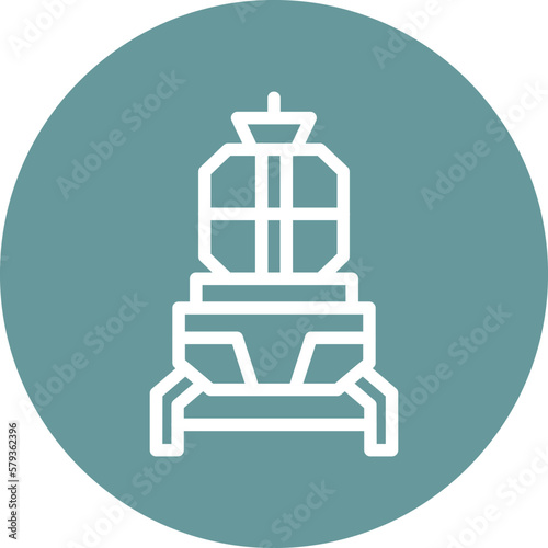 Vector Design Lander Icon Style