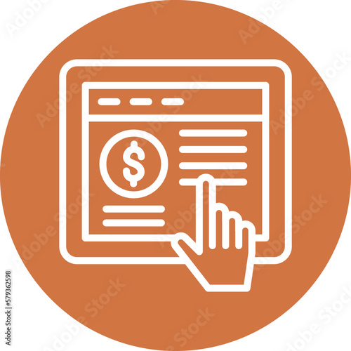 Vector Design Pay Per Click Icon Style