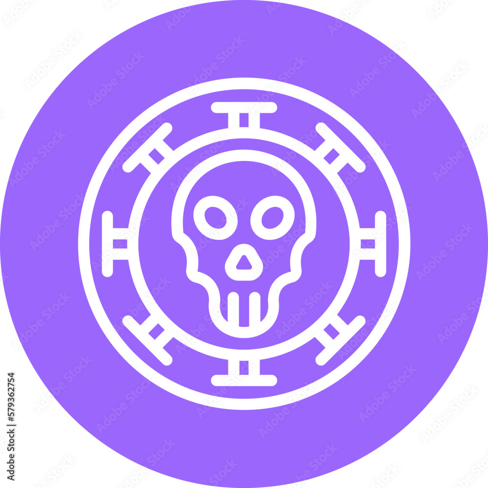 Vector Design Pirate Coin Icon Style Vector Design Pirate Coin Icon Style