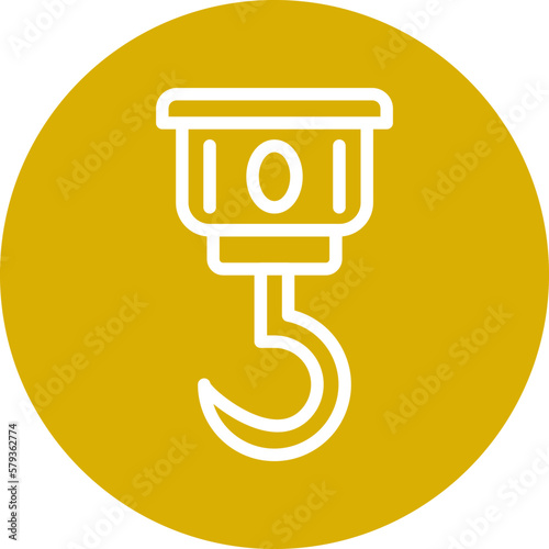 Vector Design Pirate Hook Icon Style