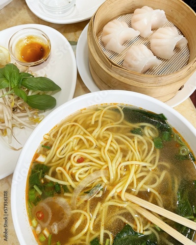 Vietnamese Pho noodle soup