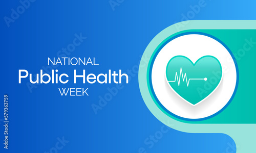 National Public health week observed each year During first full week of April across United states. Vector illustration