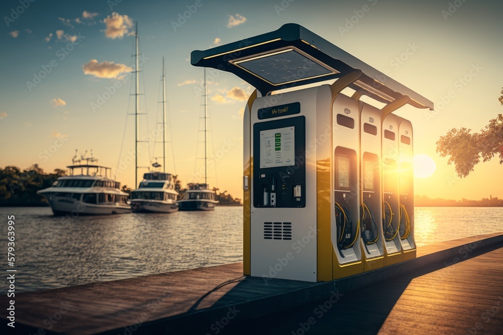 Experience stunning visuals with our solarpowered charging station for