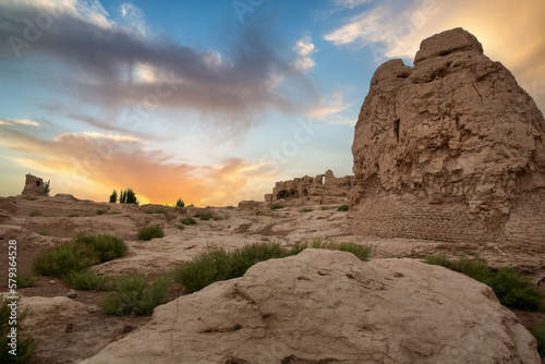 Xinjiang turpan jiaohe city scenery photo