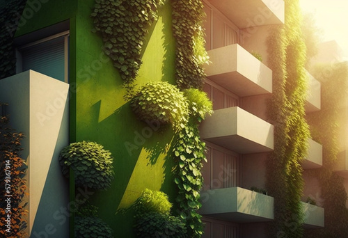 AI-Generated Vertical Wall City: A Creative, Stylish, and Unique Render of an Urban Landscape