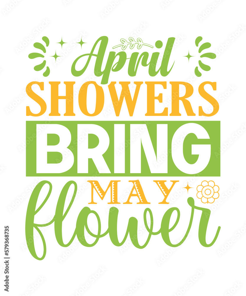 April showers bring may flower SVG, Spring svg bundle, Easter svg