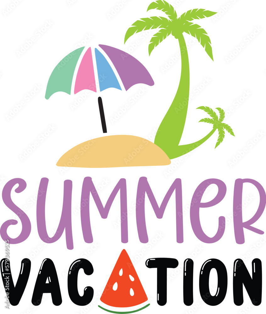 Naklejka premium Summer SVG Design.