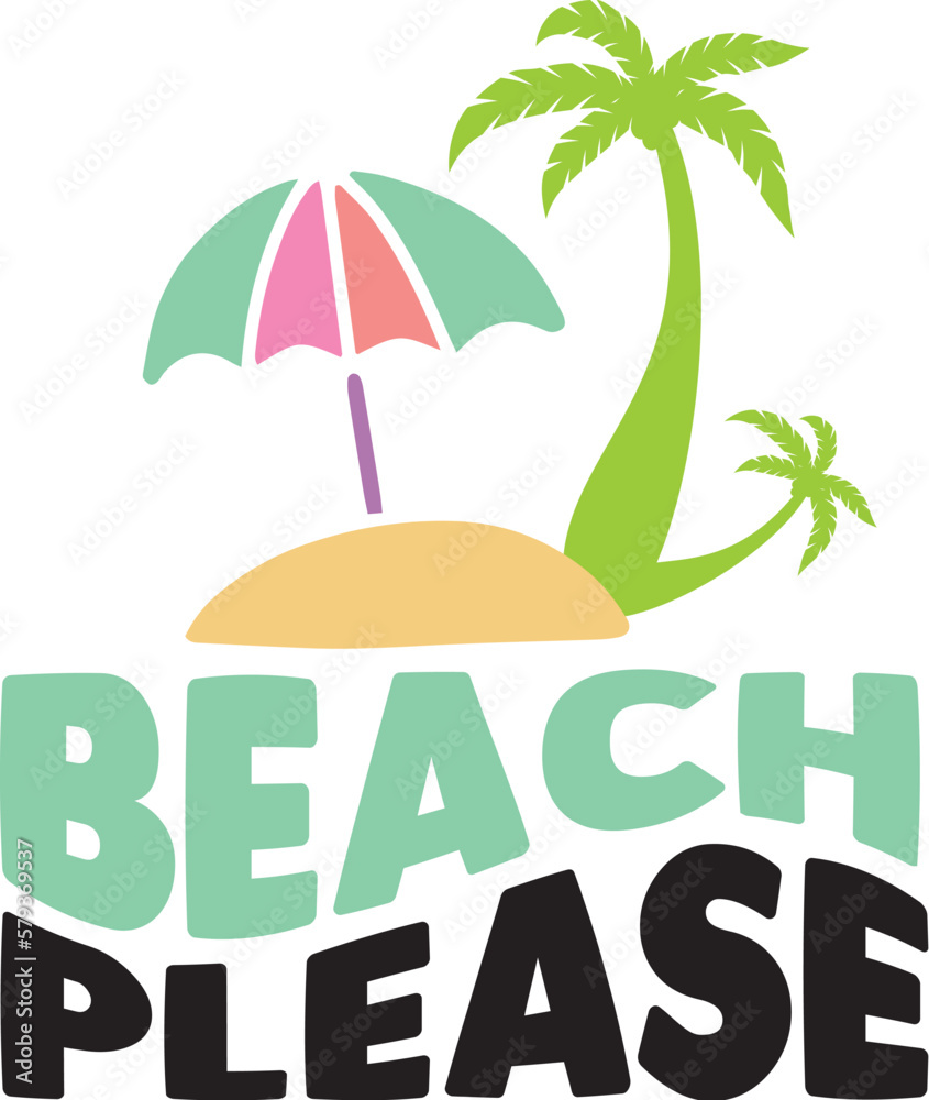 Naklejka premium Summer SVG Design.