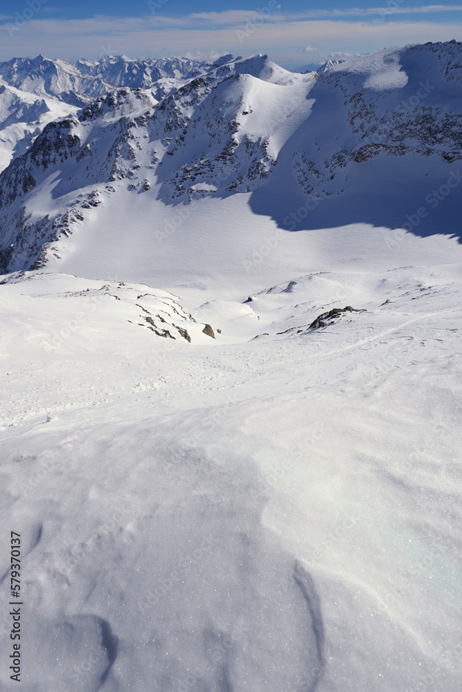 Winterimpressionen vom Mölltaler Gletscher am 5. März 2023, Kärnten, Österreich