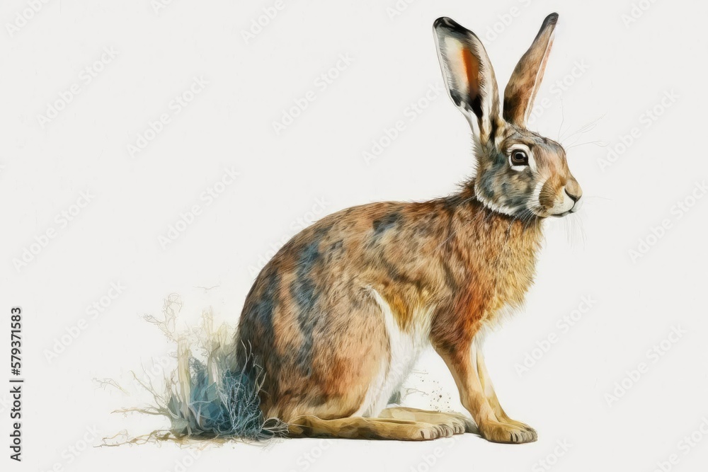 Fototapeta premium rabbit on the ground