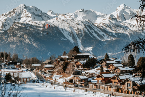 Konstfotografi Station de ski Nendaz