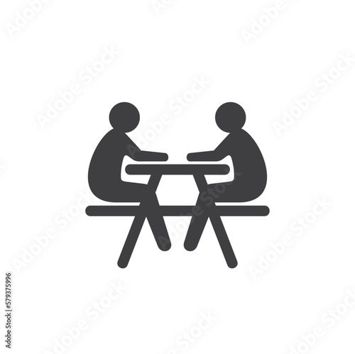 illustration of rest area, rest area road sign, vector art.