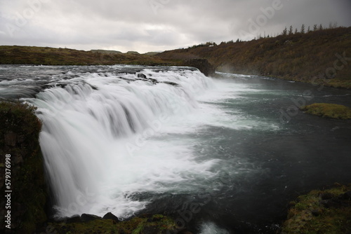 Fototapeta Naklejka Na Ścianę i Meble -  Faxi (Vatnsleysufoss) - A Less Busy Golden Circle Waterfall Iceland