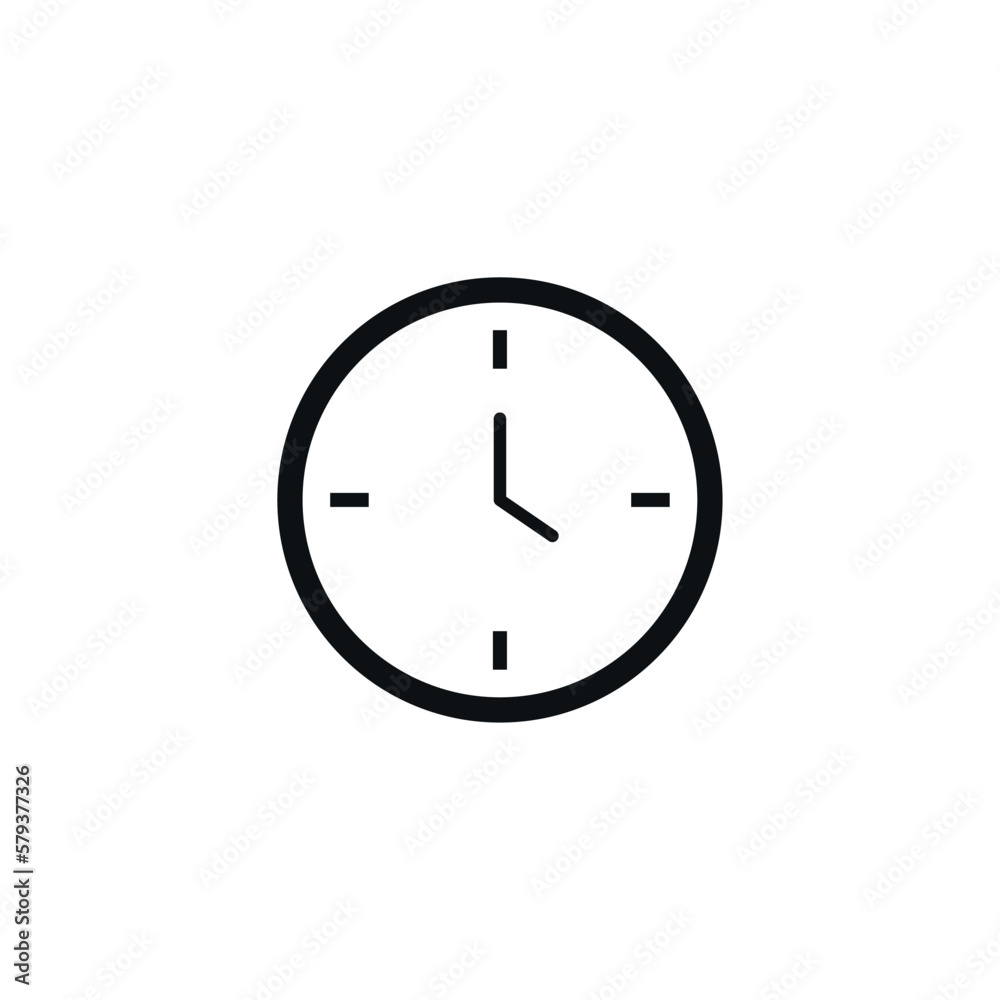 Pointer clock vector flat icon, vector illustration. Pointer clock vector flat icon, vector illustration.