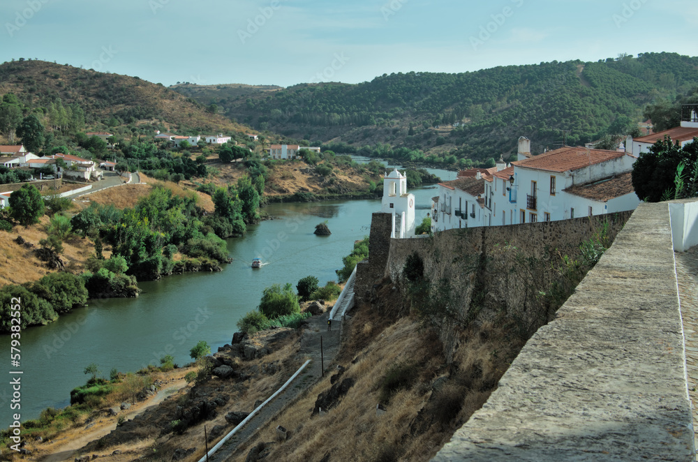 Medieval castle of Mertola in Alentejo, Portugal