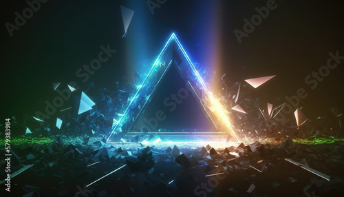 neon triangle