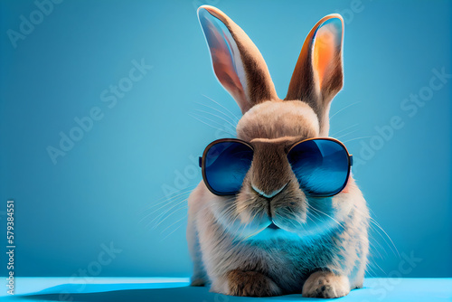 bunny with sunglasses