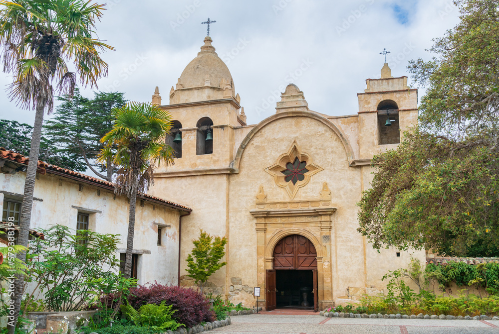 The Exterior of the Historic Carmel Mission