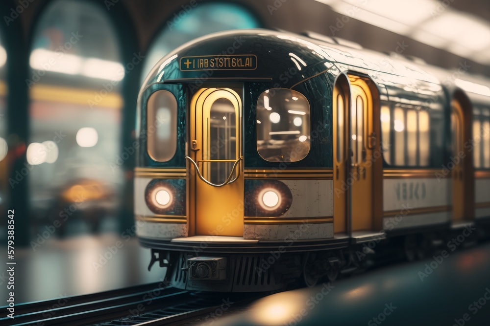 Explore the stunning beauty of a vintage subway system with hyper ...