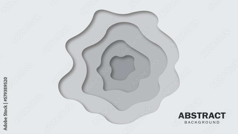 Abstract gray and white paper cut background. Minimal geometric shapes. Vector design template for web and print projects. Abstract gray and white paper cut background. Minimal geometric shapes. Vector design template for web and print projects.