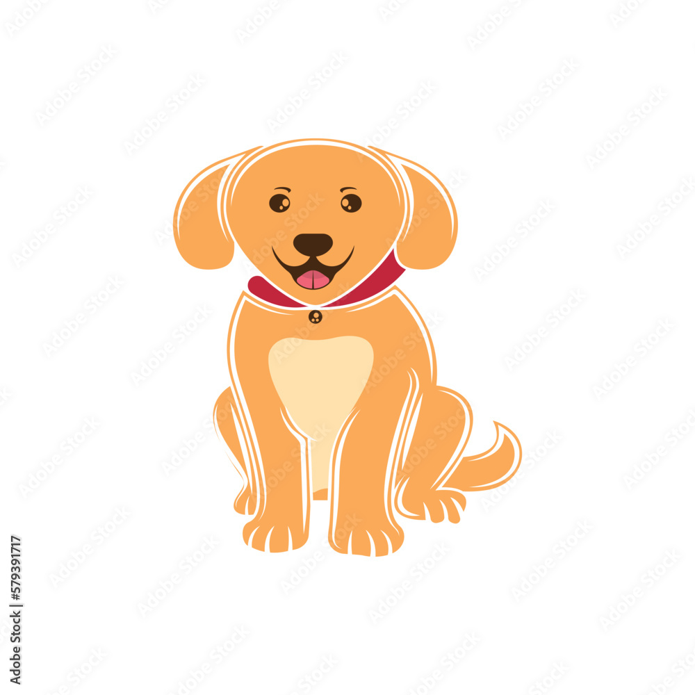 Dog logo vector design icon Dog logo vector design icon