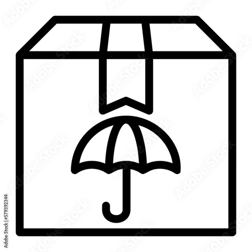 keep dry line icon