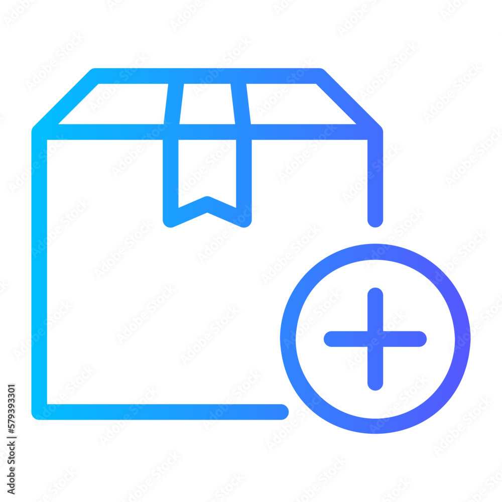 Obraz premium add gradient icon