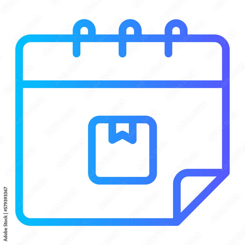 schedule gradient icon