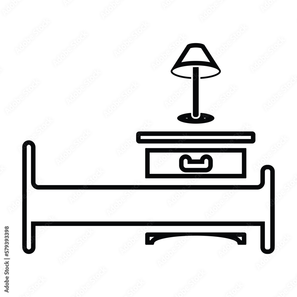 Floor Lamp, Armchair, Furniture, line icon Floor Lamp, Armchair, Furniture, line icon