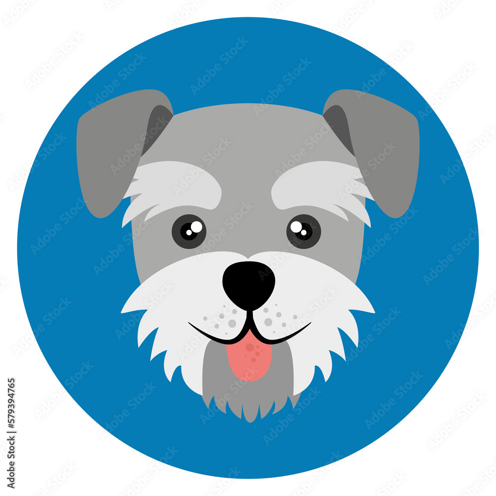 PNG image dog icon in a circle with transparent background PNG image dog icon in a circle with transparent background