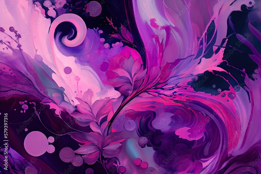 Marble ink abstract art from exquisite original painting for abstract background - Generative ai Marble ink abstract art from exquisite original painting for abstract background - Generative ai