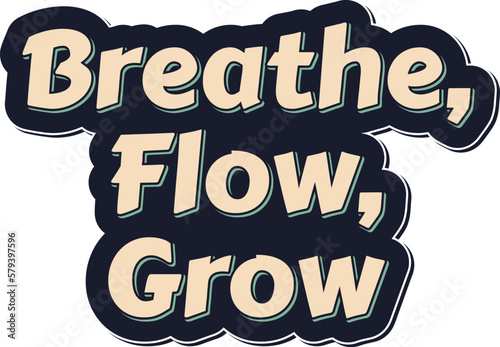Yoga Lettering Vector Design