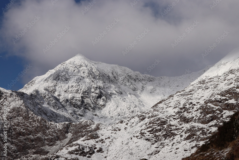 Snowdon Snowdonia wales winter