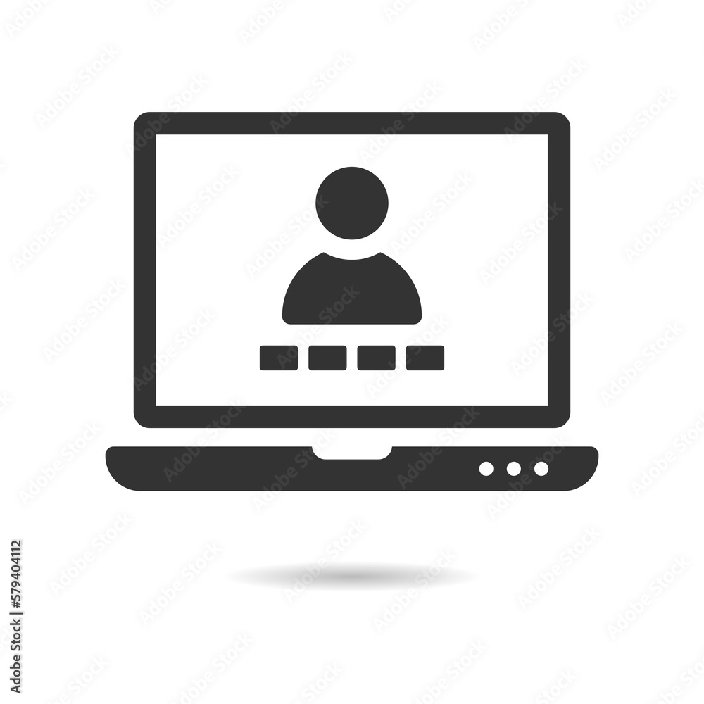 Video conference vector icon Video conference vector icon