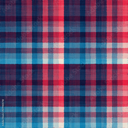 Abstract Brushed Textured Checked Pattern