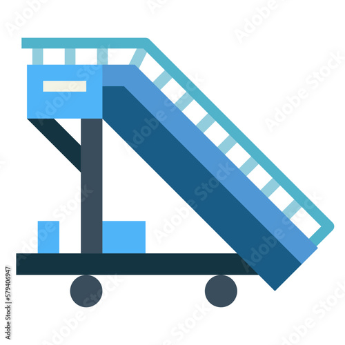 ramp flat icon style
