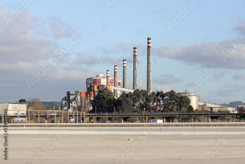 factory in Avilés where steel is produced thanks to coke batteries, in Asturias. Originally it was called Ensidesa photo
