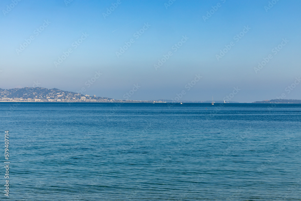 View of the Bay of Cannes, Côte d'Azur, France View of the Bay of Cannes, Côte d'Azur, France