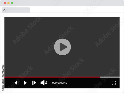 Video player design for website and mobile apps