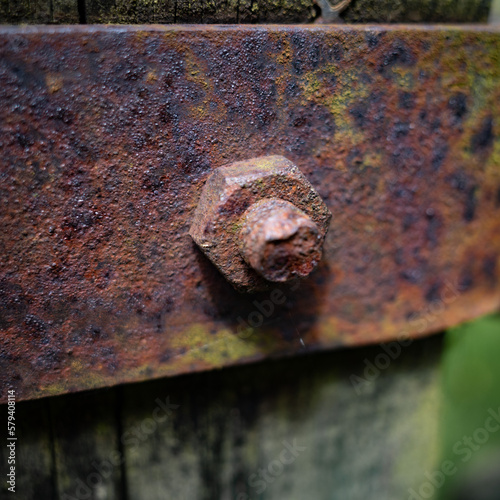old rusty bolt