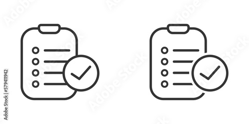 Checklist vector icon. Hiring Process vector icons. Checklist icon