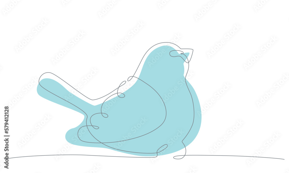 First spring bird hand draw continues one line. Vector stock illustration isolated on white background for wedding, Easter invitation or greeting card. Editable stroke. First spring bird hand draw continues one line. Vector stock illustration isolated on white background for wedding, Easter invitation or greeting card. Editable stroke.