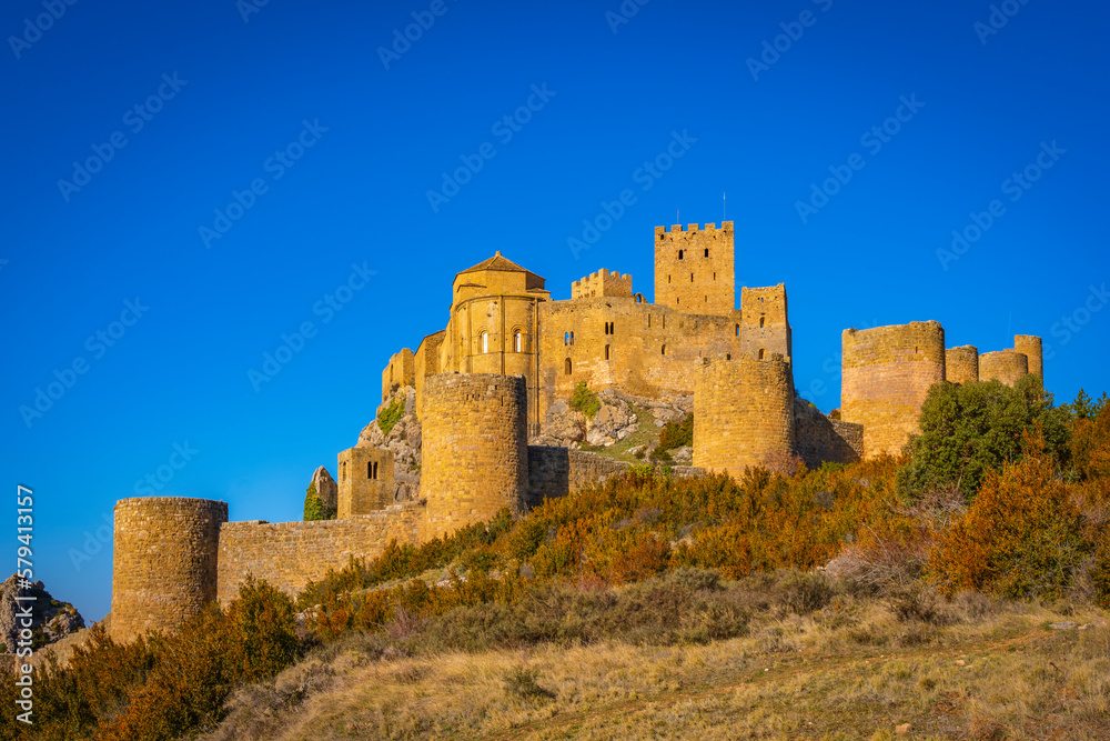 castle of loarre spain view from the outside
